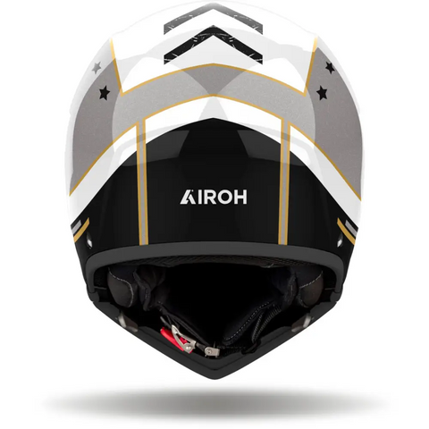 Casco Jet Airoh J 110 Command Gold Glitter