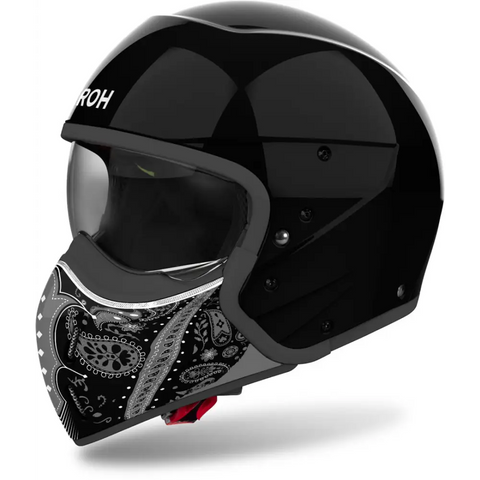 Casco Jet Airoh J 110 Paesly Black Gloss