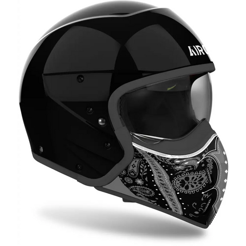 Casco Jet Airoh J 110 Paesly Black Gloss