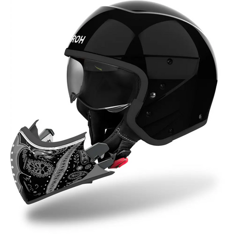 Casco Jet Airoh J 110 Paesly Black Gloss