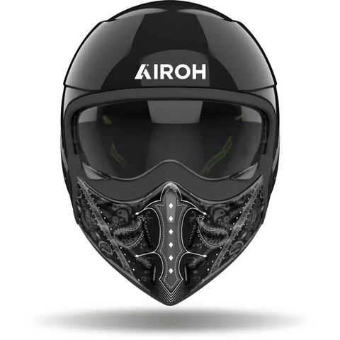 Casco Jet Airoh J 110 Paesly Black Gloss