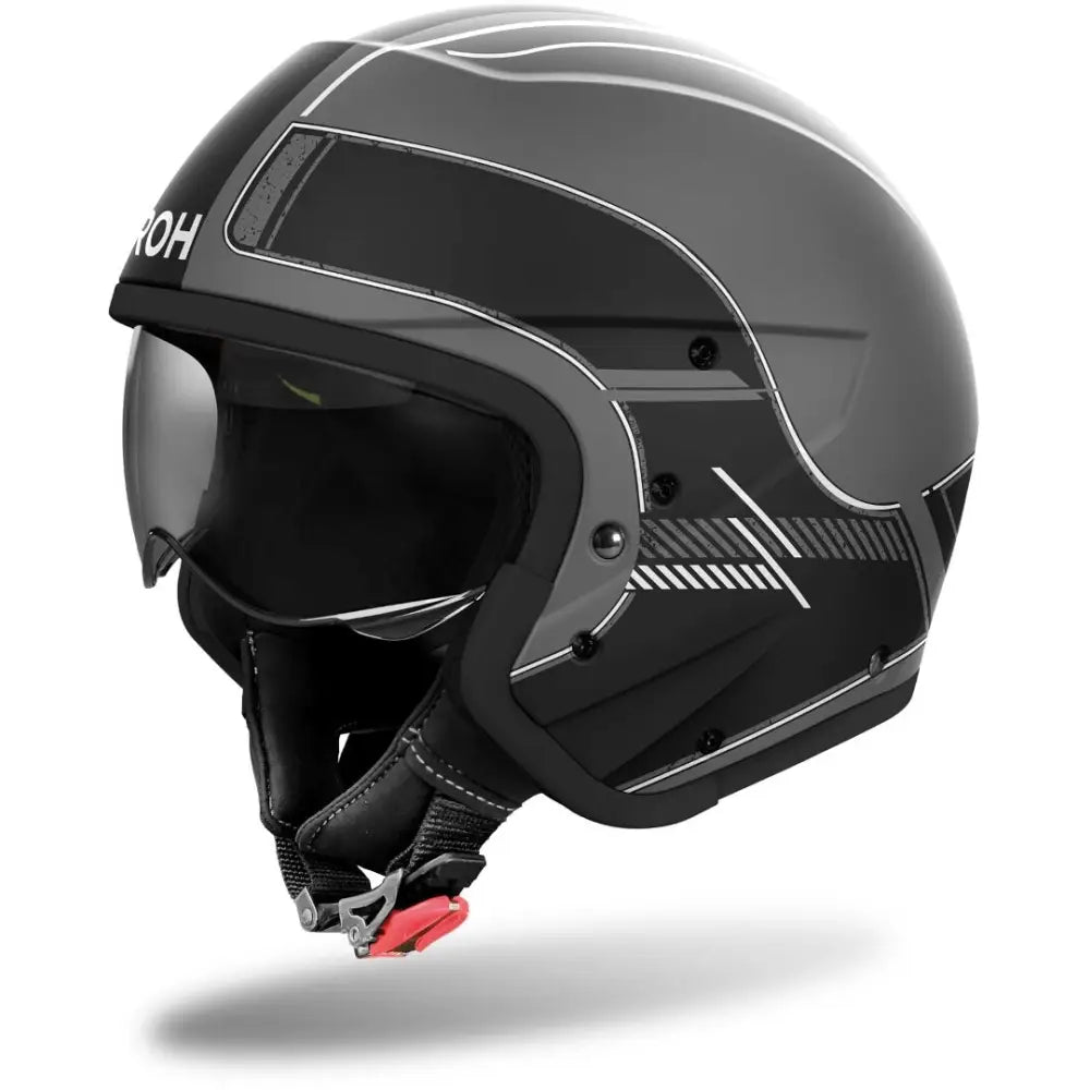 Casco Jet Airoh J 110 Raster Black Matt