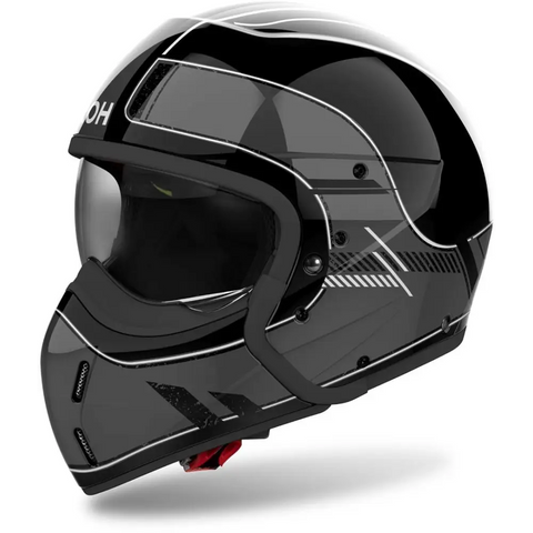 Casco Jet Airoh J 110 Raster Dark Grey Gloss