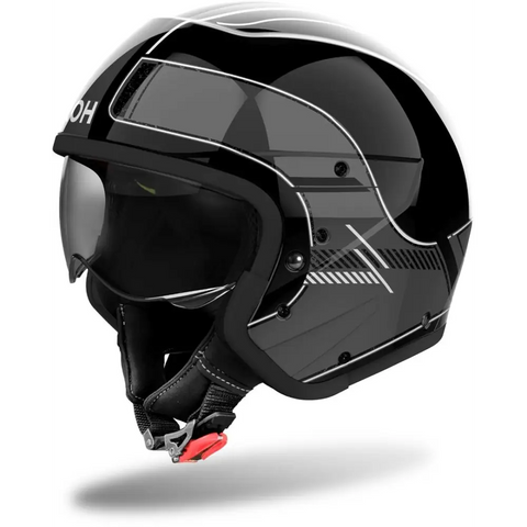 Casco Jet Airoh J 110 Raster Dark Grey Gloss