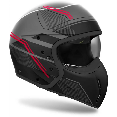 Casco Jet Airoh J 110 Slim Red Matt