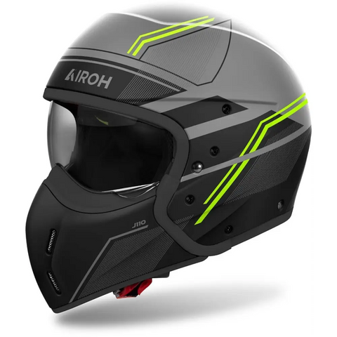 Casco Jet Airoh J 110 Slim Yellow Matt