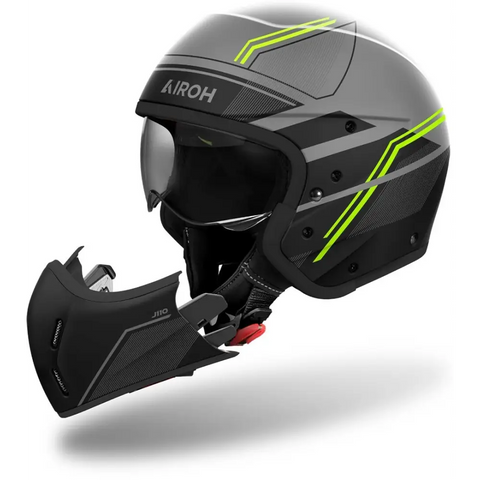 Casco Jet Airoh J 110 Slim Yellow Matt