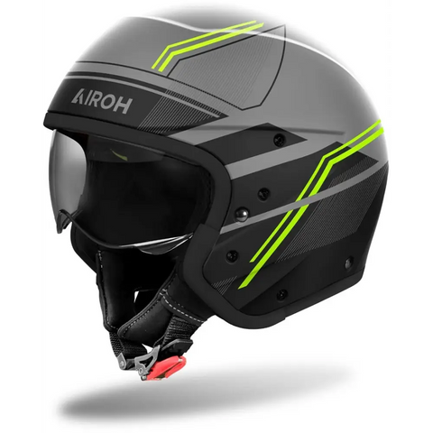 Casco Jet Airoh J 110 Slim Yellow Matt