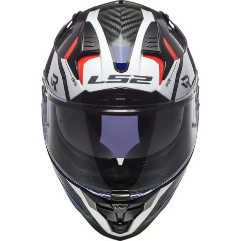 Casco LS2 FF327 Challenger Carbon Alloy White/Red/Blue