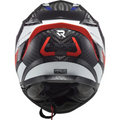 Casco LS2 FF327 Challenger Carbon Alloy White/Red/Blue