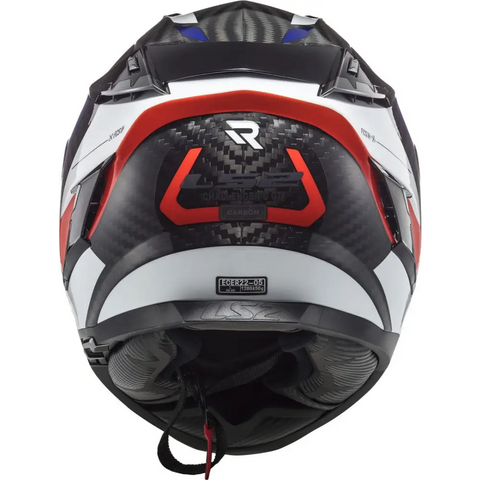 Casco LS2 FF327 Challenger Carbon Alloy White/Red/Blue