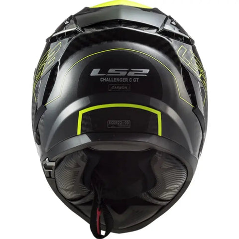 Casco LS2 FF327 Challenger Carbon Fold Hi Viz Yellow