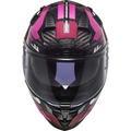 Casco LS2 FF327 Challenger Carbon Thorn Black/Pink