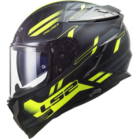 Casco LS2 FF327 Challenger Spin Black/Yellow