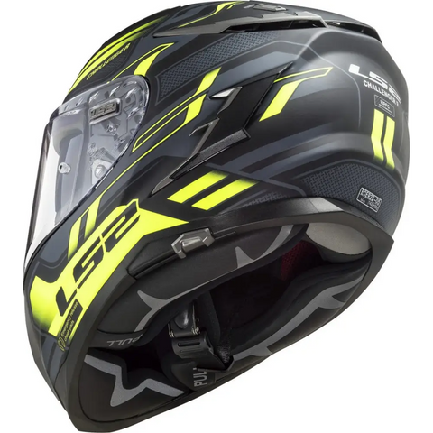 Casco LS2 FF327 Challenger Spin Black/Yellow