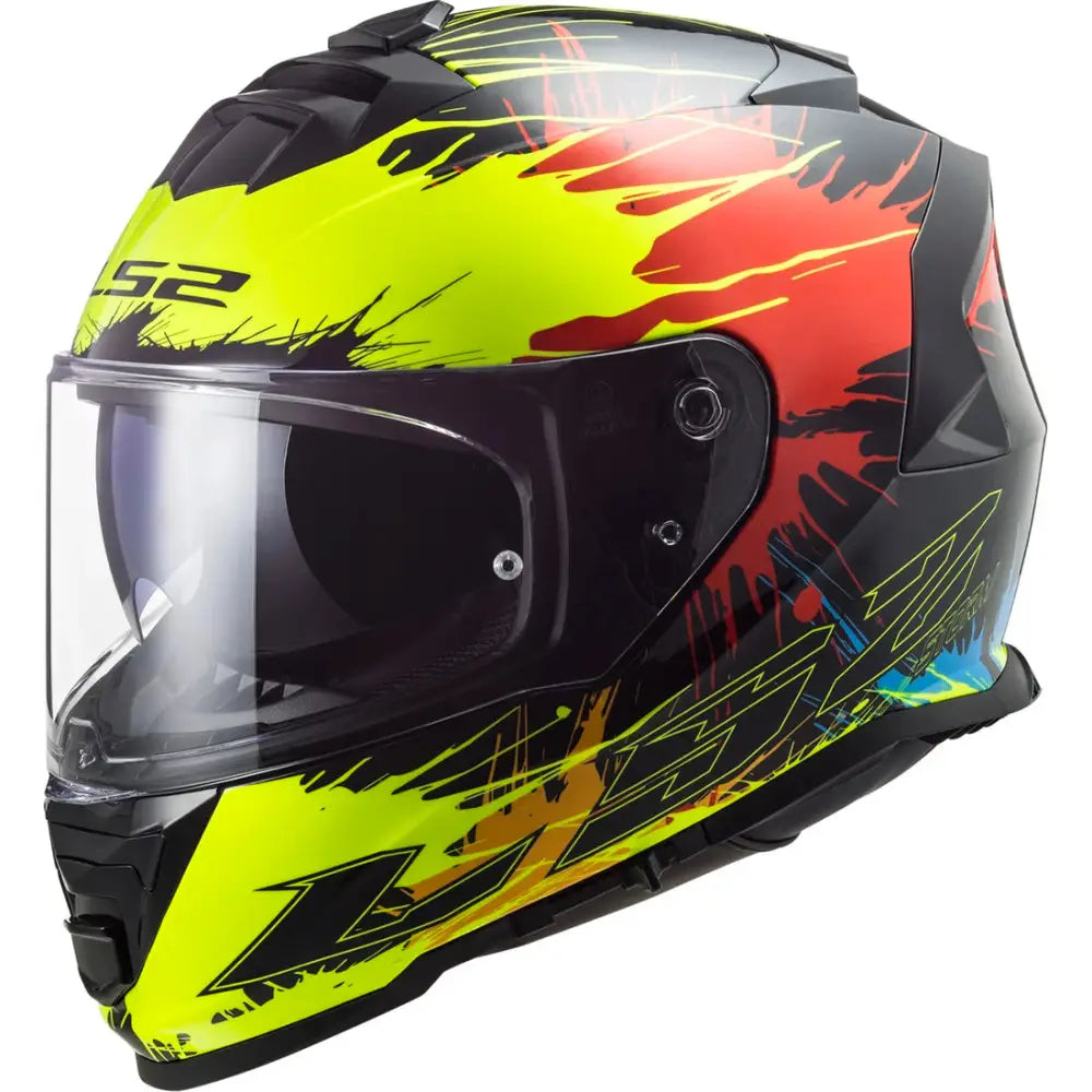 Casco LS2 FF800 Storm Drop Black/Yellow/Red