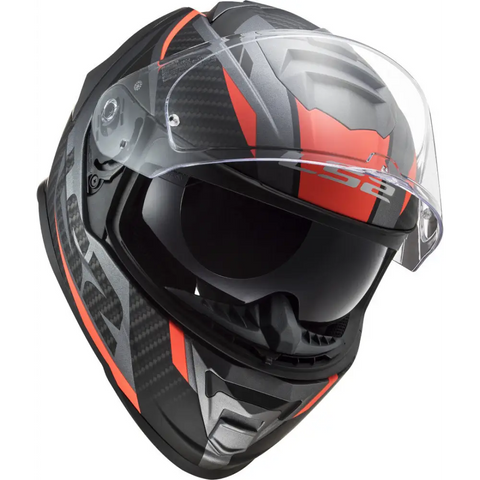 Casco LS2 FF800 Storm ll Racer Matt Titanium/Orange