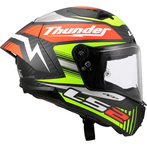 Casco LS2 FF805 Thunder Carbon GP Aero Black Replica