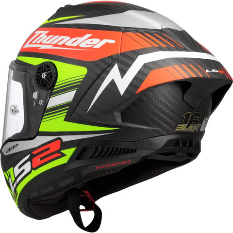 Casco LS2 FF805 Thunder Carbon GP Aero Black Replica