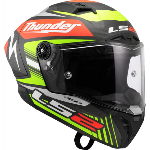 Casco LS2 FF805 Thunder Carbon GP Aero Black Replica