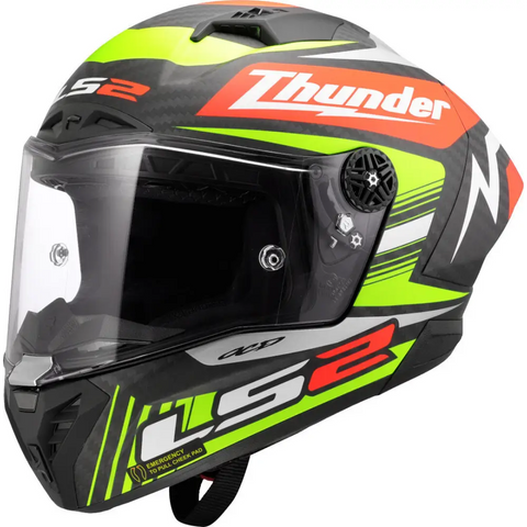 Casco LS2 FF805 Thunder Carbon GP Aero Black Replica