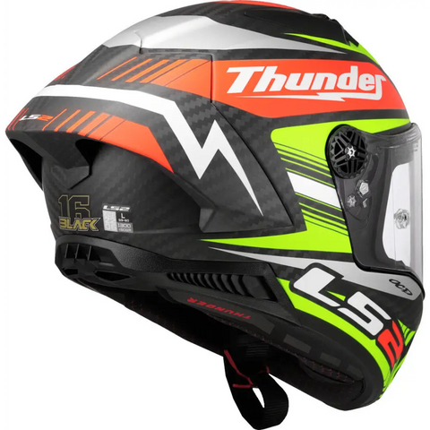 Casco LS2 FF805 Thunder Carbon GP Aero Black Replica