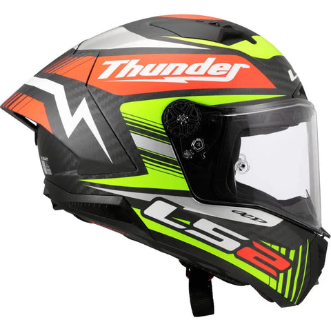 Casco LS2 FF805 Thunder Carbon GP Aero Black Replica