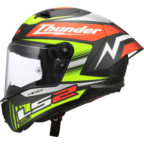 Casco LS2 FF805 Thunder Carbon GP Aero Black Replica