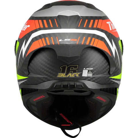 Casco LS2 FF805 Thunder Carbon GP Aero Black Replica