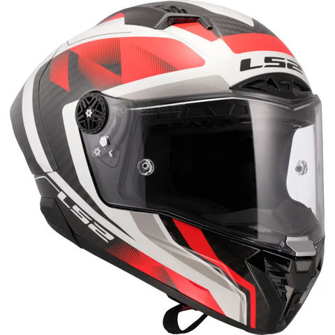 Casco LS2 FF805 Thunder Carbon GP Aero Raute Black/Red