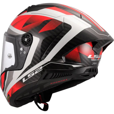 Casco LS2 FF805 Thunder Carbon GP Aero Raute Black/Red