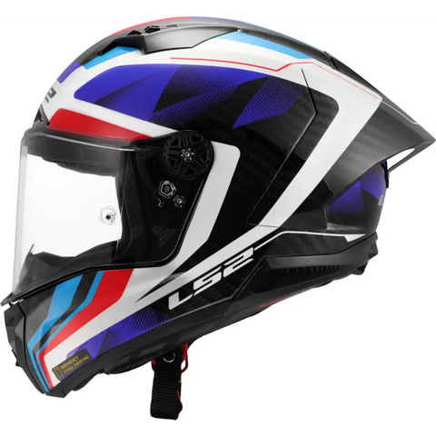 Casco LS2 FF805 Thunder Carbon GP Aero Raute White/Blue/Red