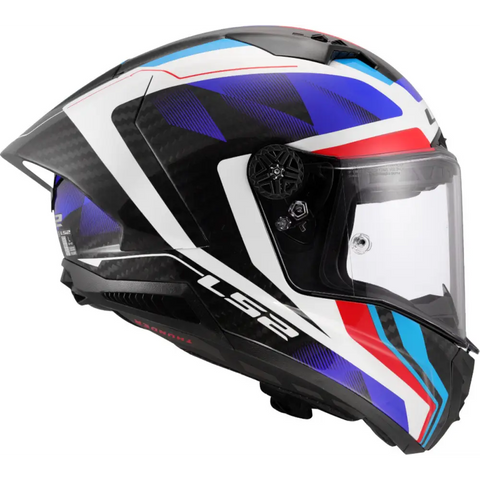 Casco LS2 FF805 Thunder Carbon GP Aero Raute White/Blue/Red