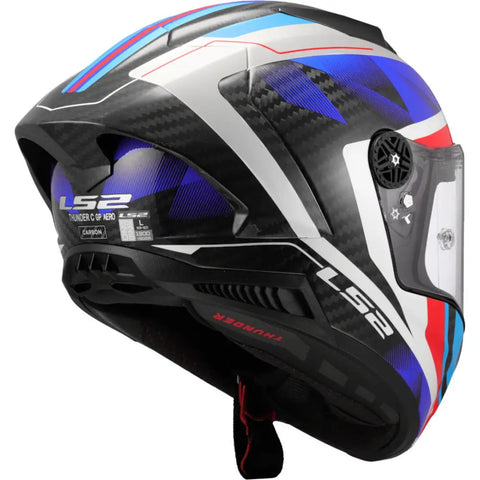 Casco LS2 FF805 Thunder Carbon GP Aero Raute White/Blue/Red
