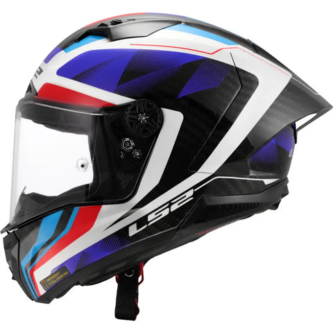 Casco LS2 FF805 Thunder Carbon GP Aero Raute White/Blue/Red