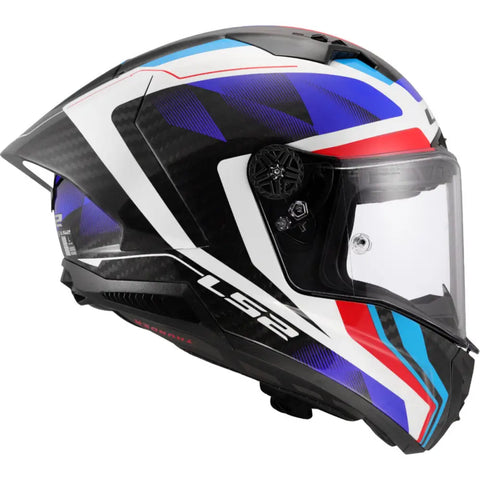 Casco LS2 FF805 Thunder Carbon GP Aero Raute White/Blue/Red
