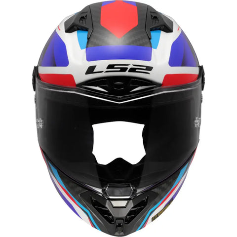Casco LS2 FF805 Thunder Carbon GP Aero Raute White/Blue/Red