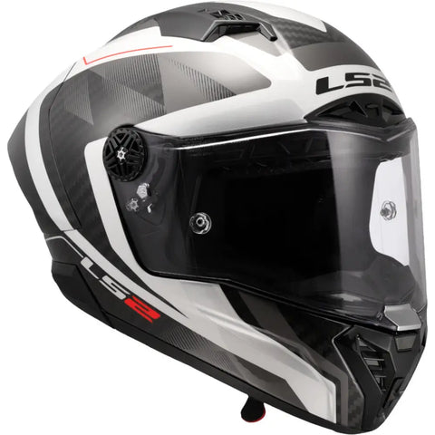 Casco LS2 FF805 Thunder Carbon GP Aero Raute White/Gray