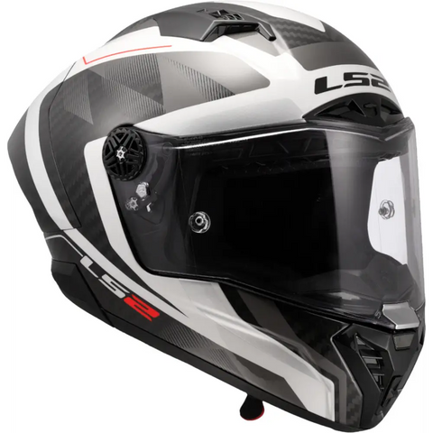 Casco LS2 FF805 Thunder Carbon GP Aero Raute White/Gray
