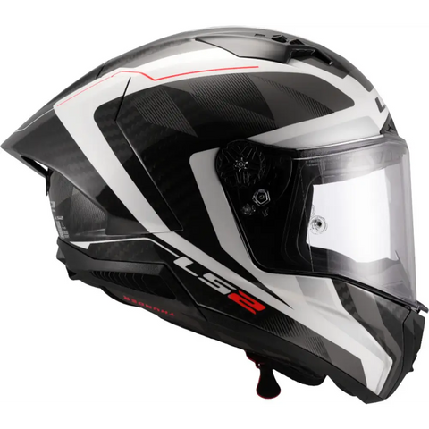 Casco LS2 FF805 Thunder Carbon GP Aero Raute White/Gray