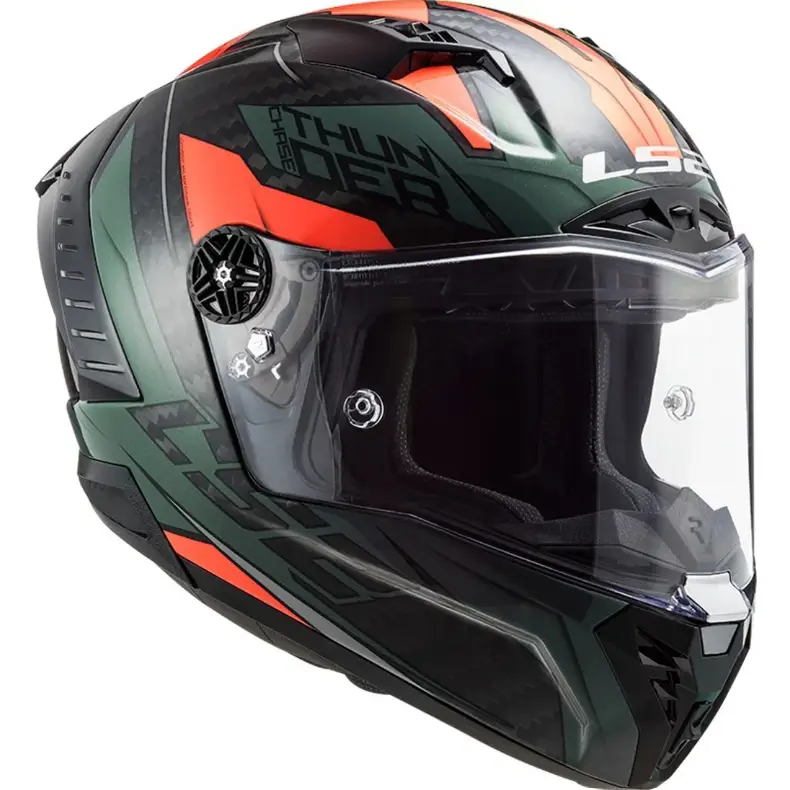 Casco LS2 FF805 Thunder Carbon Racing 1 Matt H-V Yellow: Seguridad