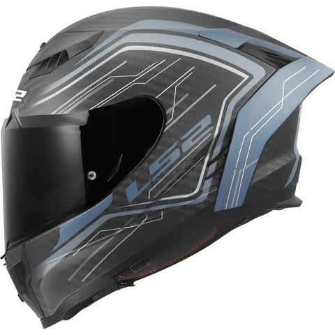 Casco LS2 FF807 Dragon Carbon Subic Blue