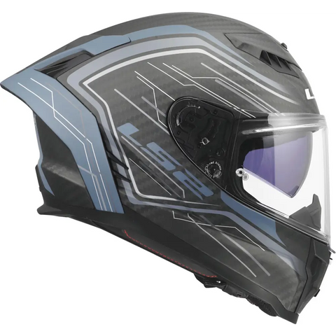 Casco LS2 FF807 Dragon Carbon Subic Blue
