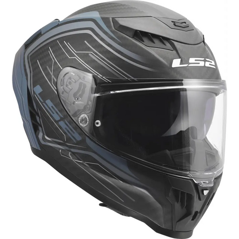 Casco LS2 FF807 Dragon Carbon Subic Blue