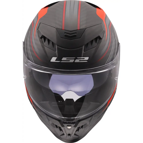 Casco LS2 FF807 Dragon Carbon Subic Red