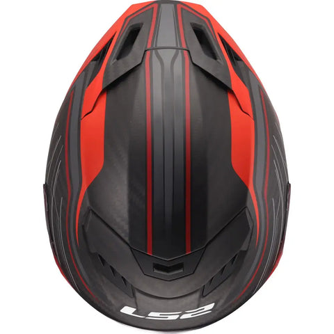 Casco LS2 FF807 Dragon Carbon Subic Red