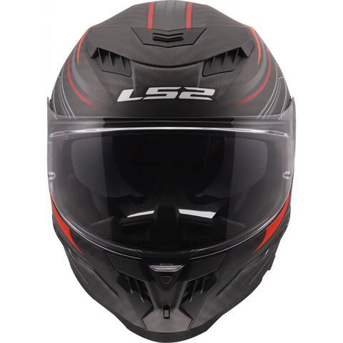 Casco LS2 FF807 Dragon Carbon Subic Red