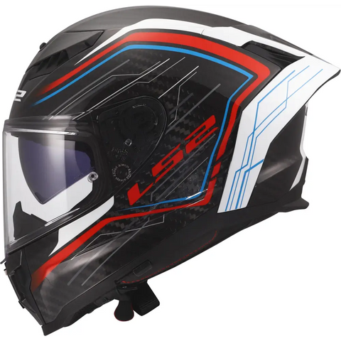 Casco LS2 FF807 Dragon Carbon Subic White/Blue/Red