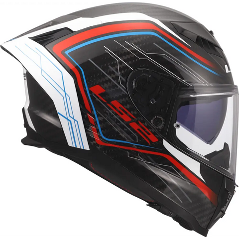 Casco LS2 FF807 Dragon Carbon Subic White/Blue/Red