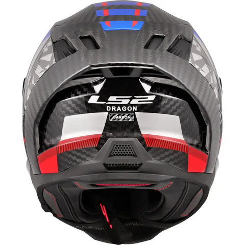 Casco LS2 FF807 Dragon Carbon Trax Carbon/Blue/Red